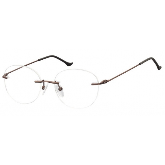 Patentki Bezramkowe Okulary Oprawki okrągłe korekcyjne Sunoptic 987E